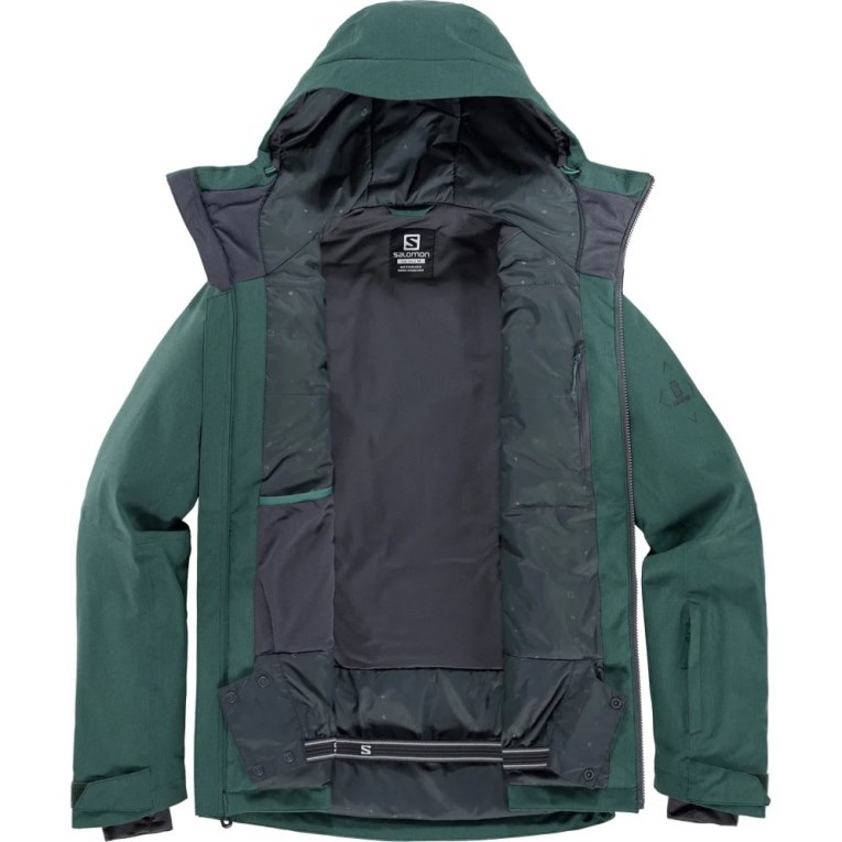 Green Salomon Untracked Insulated Men's Ski Jackets | PH 24569B